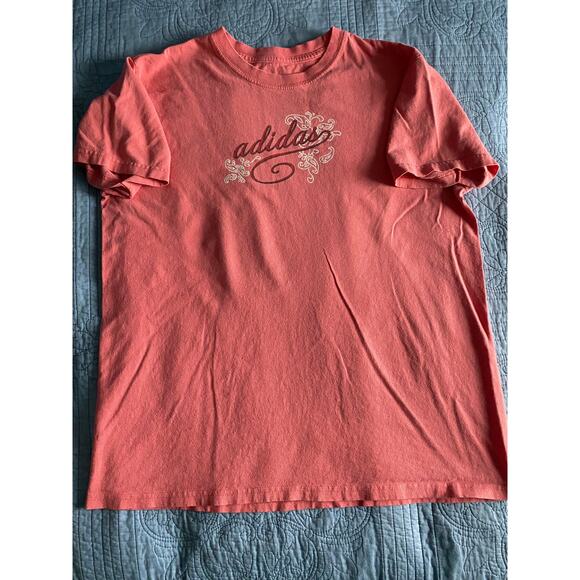 Ladies Adidas Tee Pink Size Large Pre Owned - Picture 1 of 5
